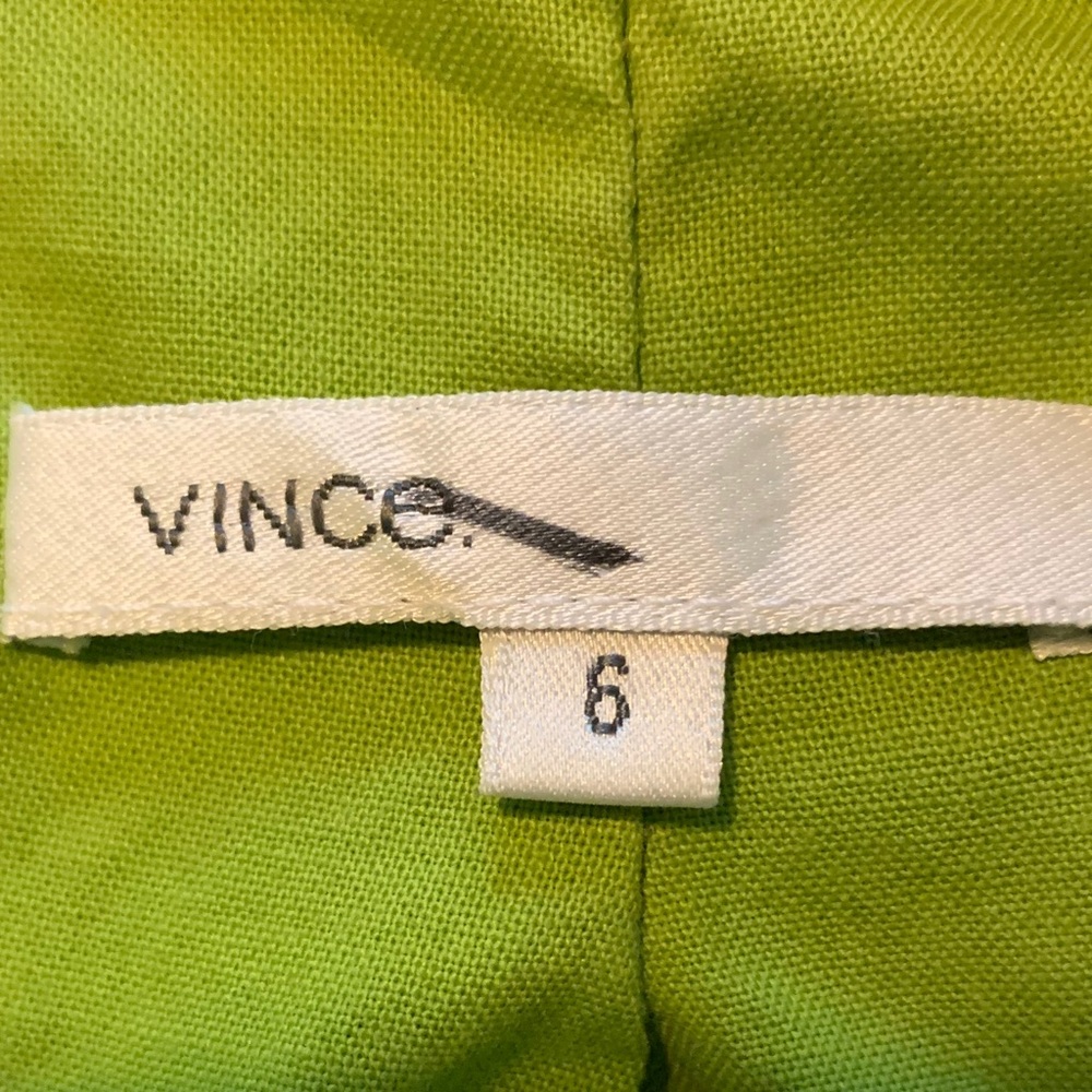 Vince cotton dusty olive green blazer size 6 - Picture 3 of 6